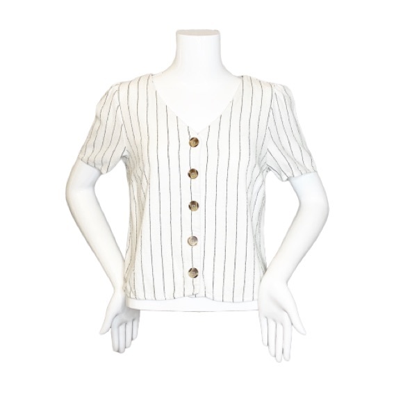 Urban Romantics Tops - 4/$25 Urban Romantics Button Down Striped Top- M